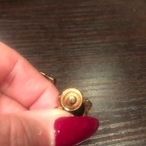 Tory Burch Jewelry - Tory Burch Walter Resin gold stud black earring Tory Burch Jewelry - Tory Burch Walter Resin gold stud black earring